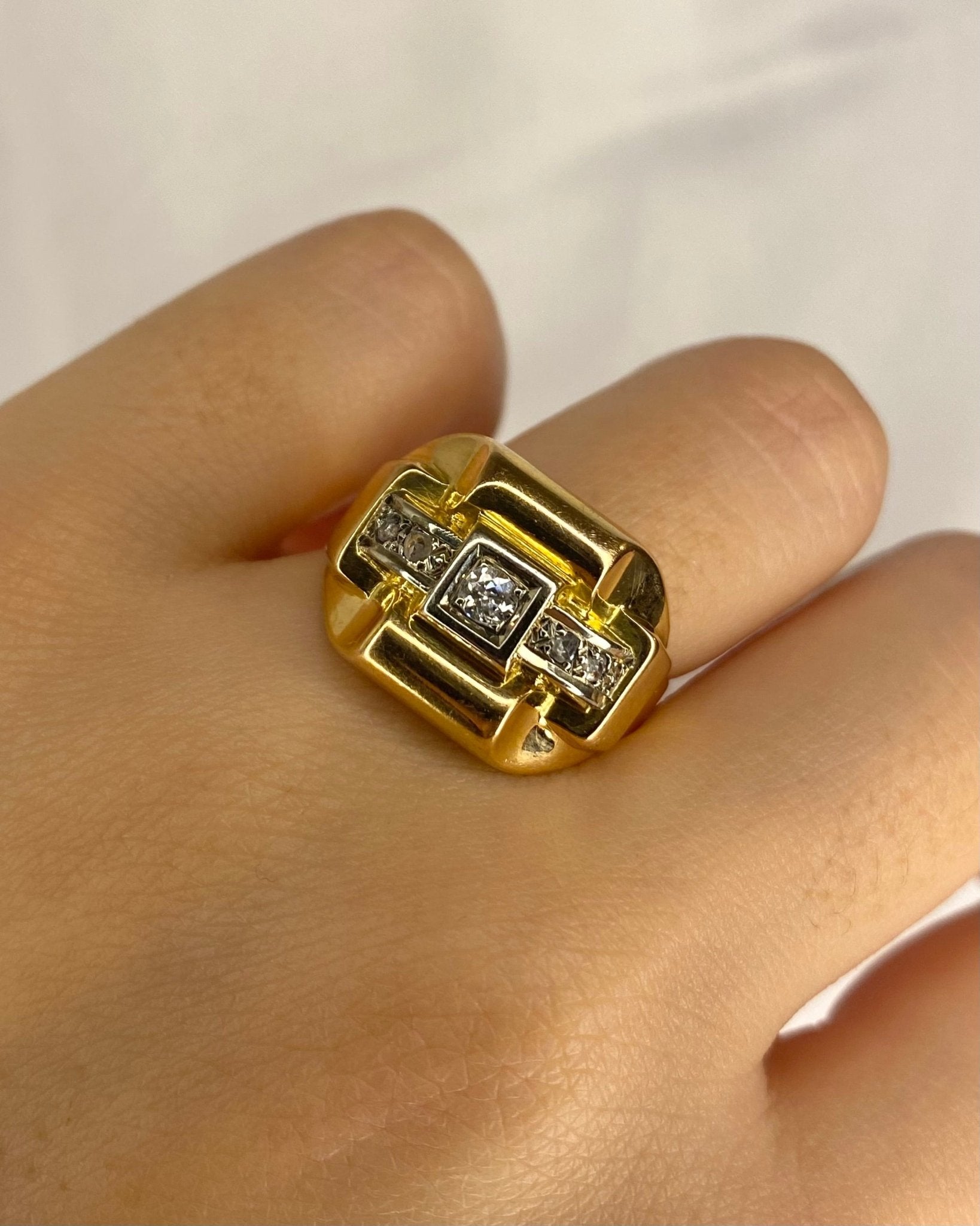 Bague Tank Diamants "Sofia" - Elliade Paris