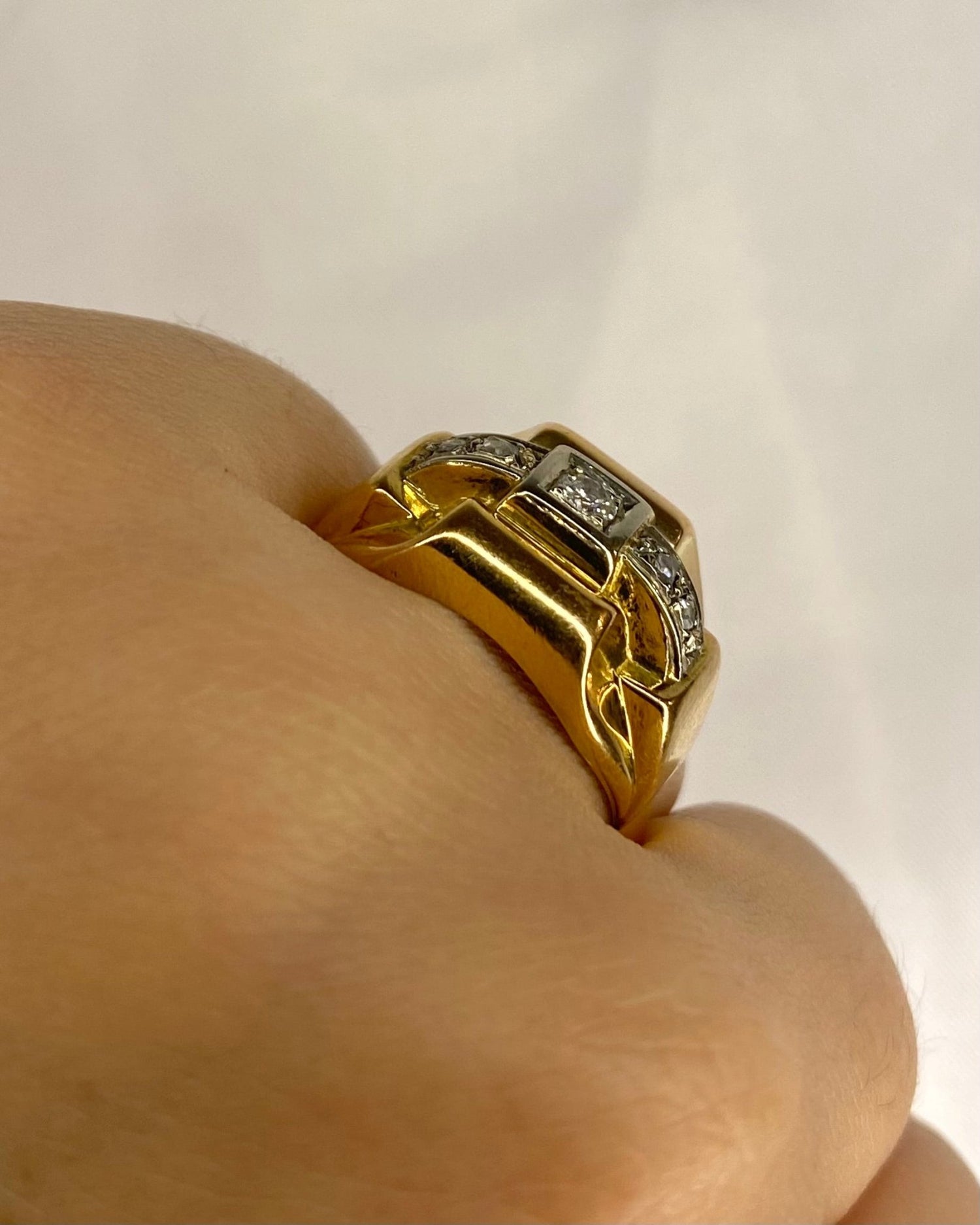 Bague Tank Diamants "Sofia" - Elliade Paris