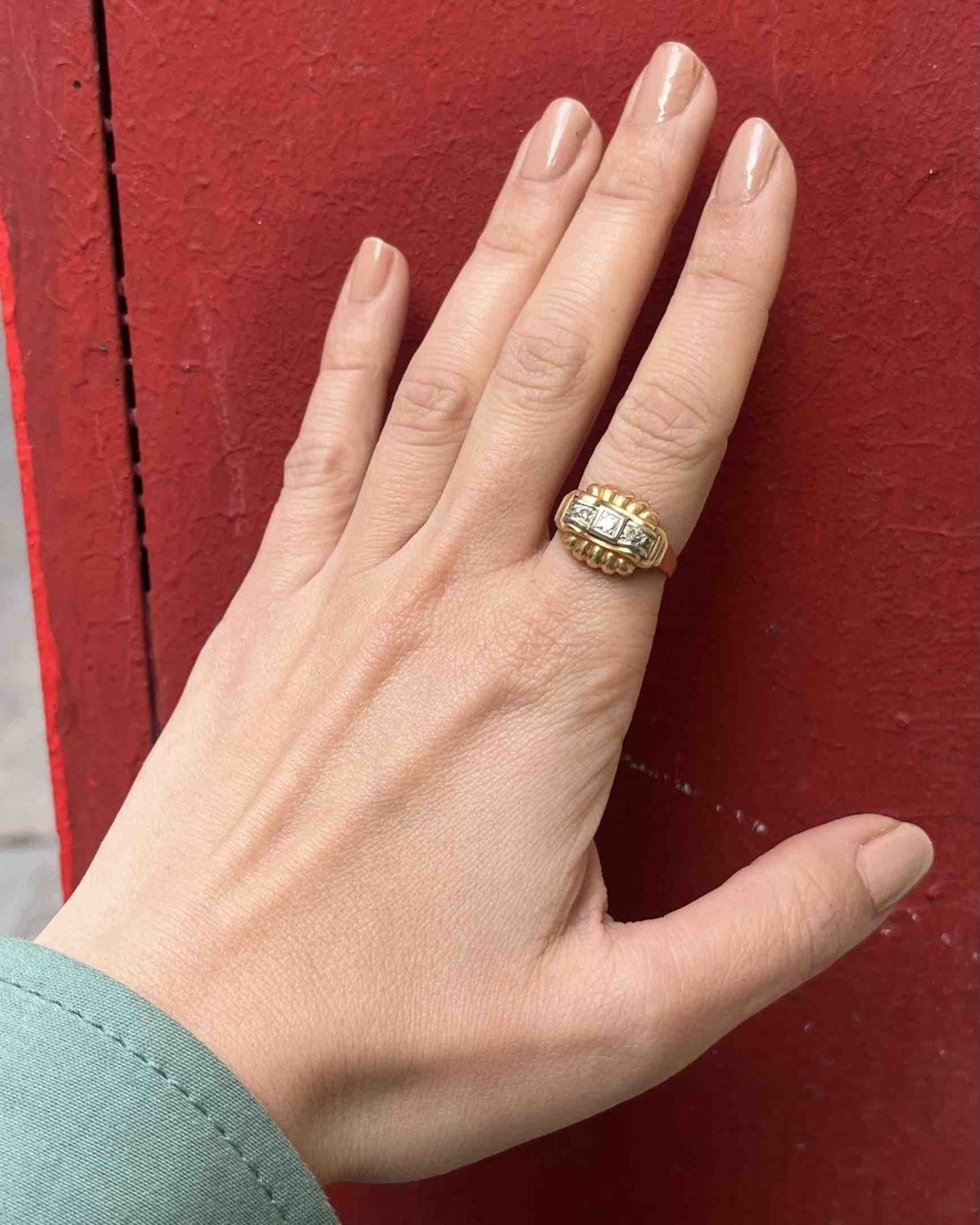 Bague Tank Diamants &quot;Toscane&quot; - Elliade Paris