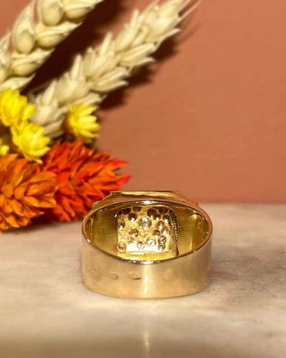 Tank Ring 37 Diamonds 0.80 carat &quot;Helena&quot;