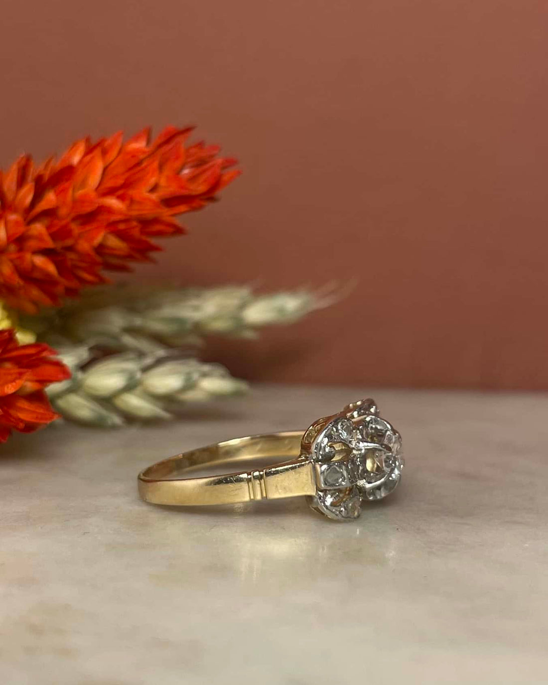 Bague Vintage Tank Diamants &quot;Arsène&quot;