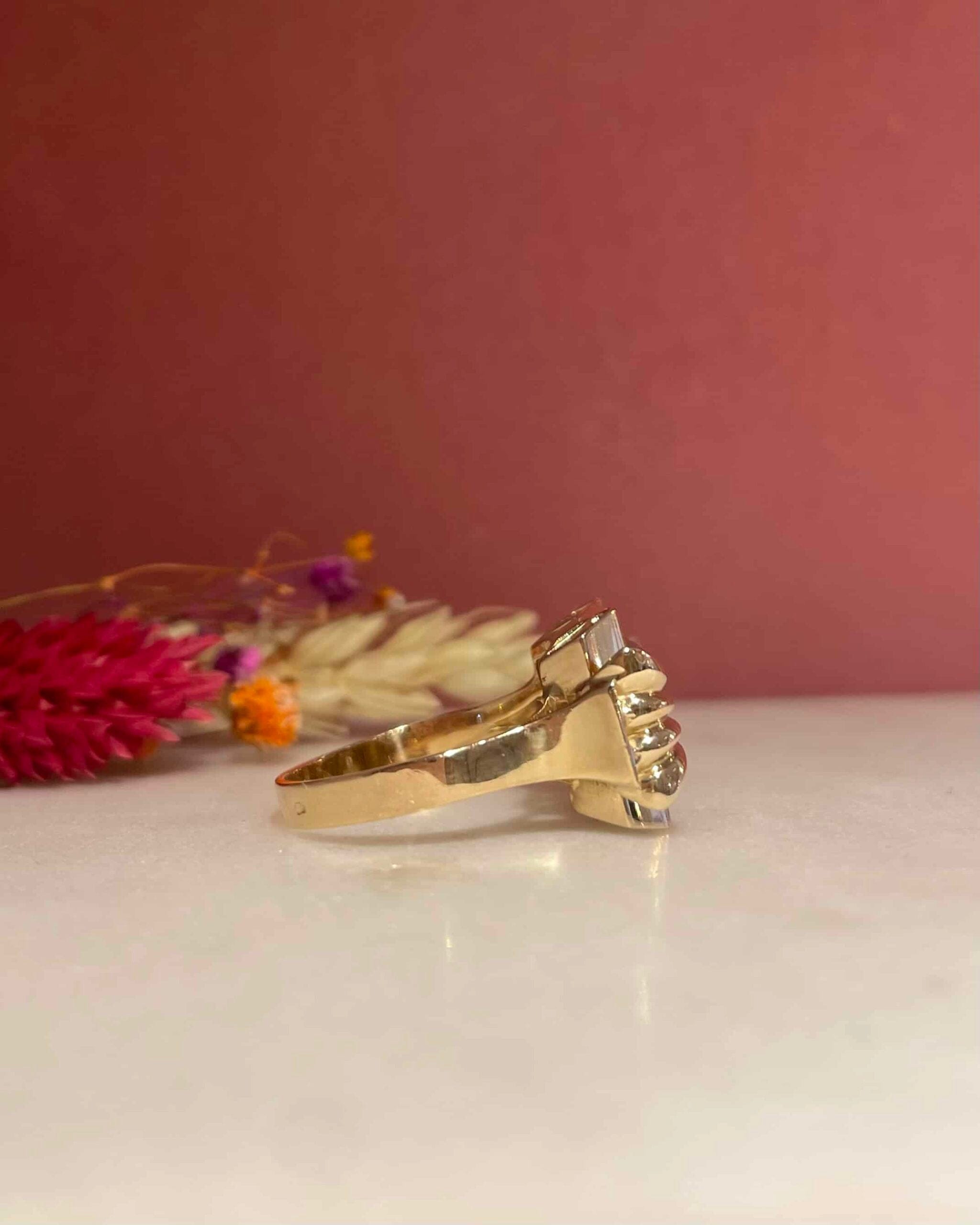 Anillo de tanque de diamantes "Romeo"