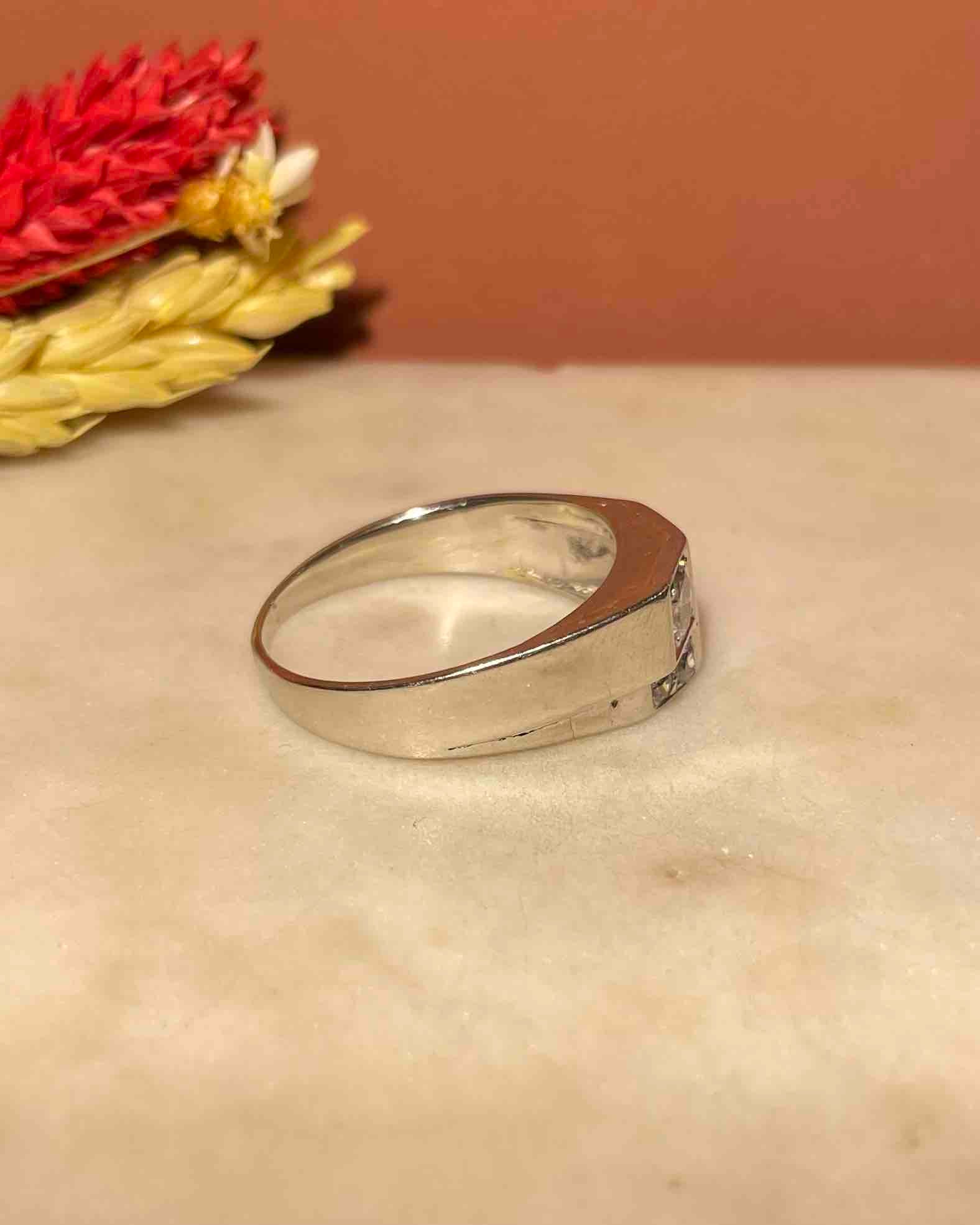 Bague Art-déco Diamants 0.90 carat  &quot;Geneva&quot;