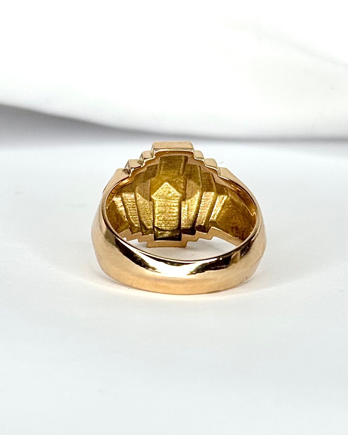 Bague Tank Or Jaune 6.33g "Malika" - Elliade Paris