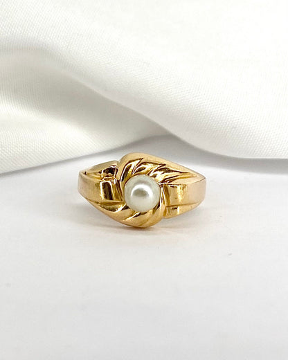 Bague Tank Perle &quot;Rachel&quot; - Elliade Paris