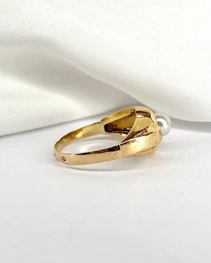 Bague Tank Perle &quot;Rachel&quot; - Elliade Paris