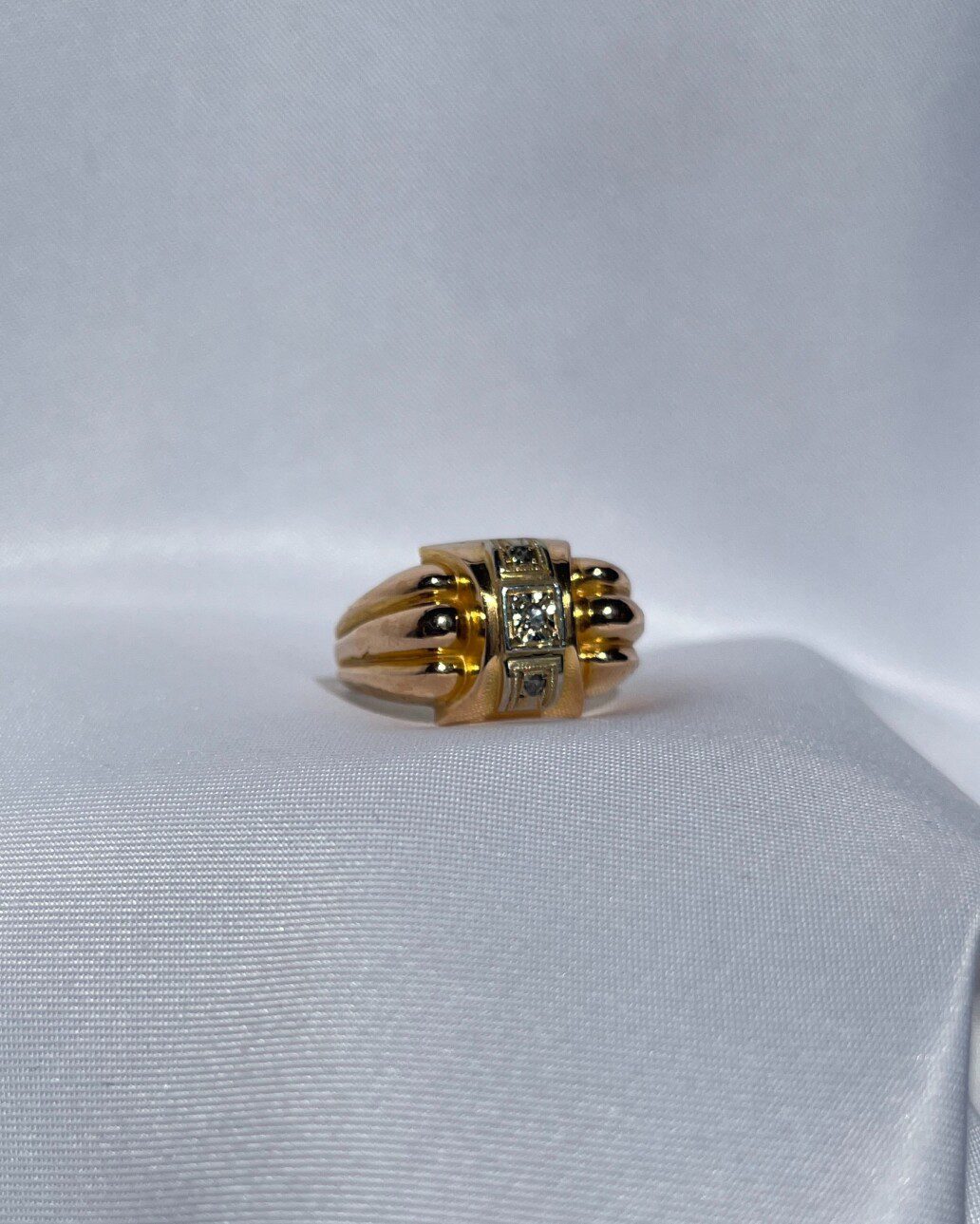 Bague Tank Diamant "Abby" - Elliade Paris