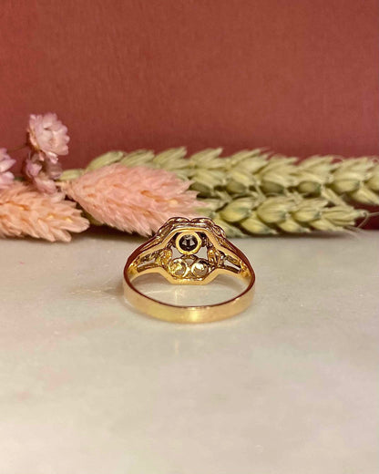 Bague Tank Vintage Diamants &quot;Niam&quot; - Elliade Paris