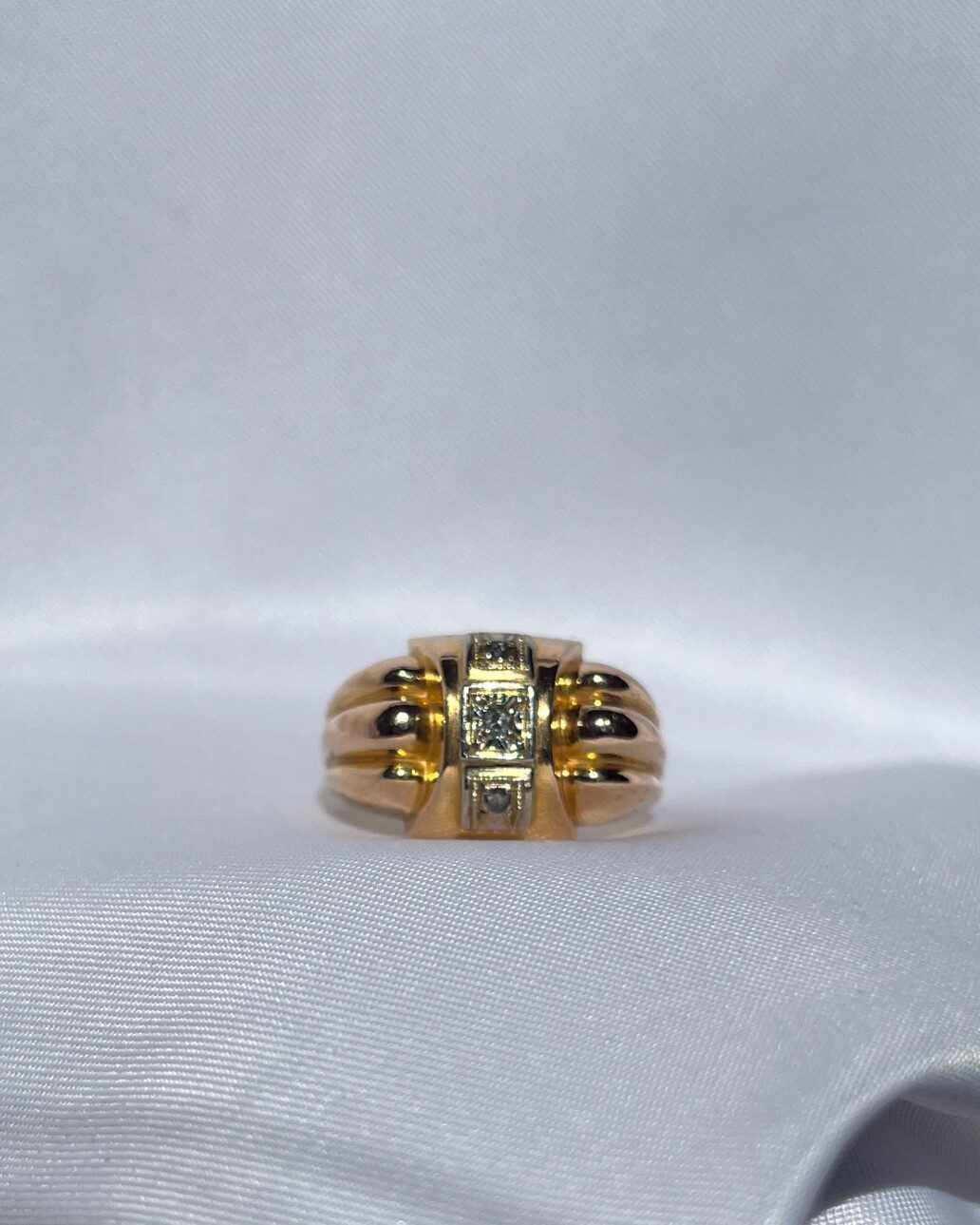 Bague Tank Diamant "Abby" - Elliade Paris