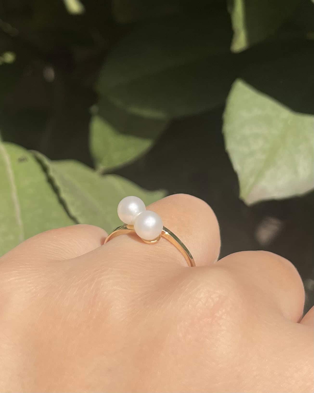 Bague Toi &amp; Moi Perles "Pearla" - Elliade Paris