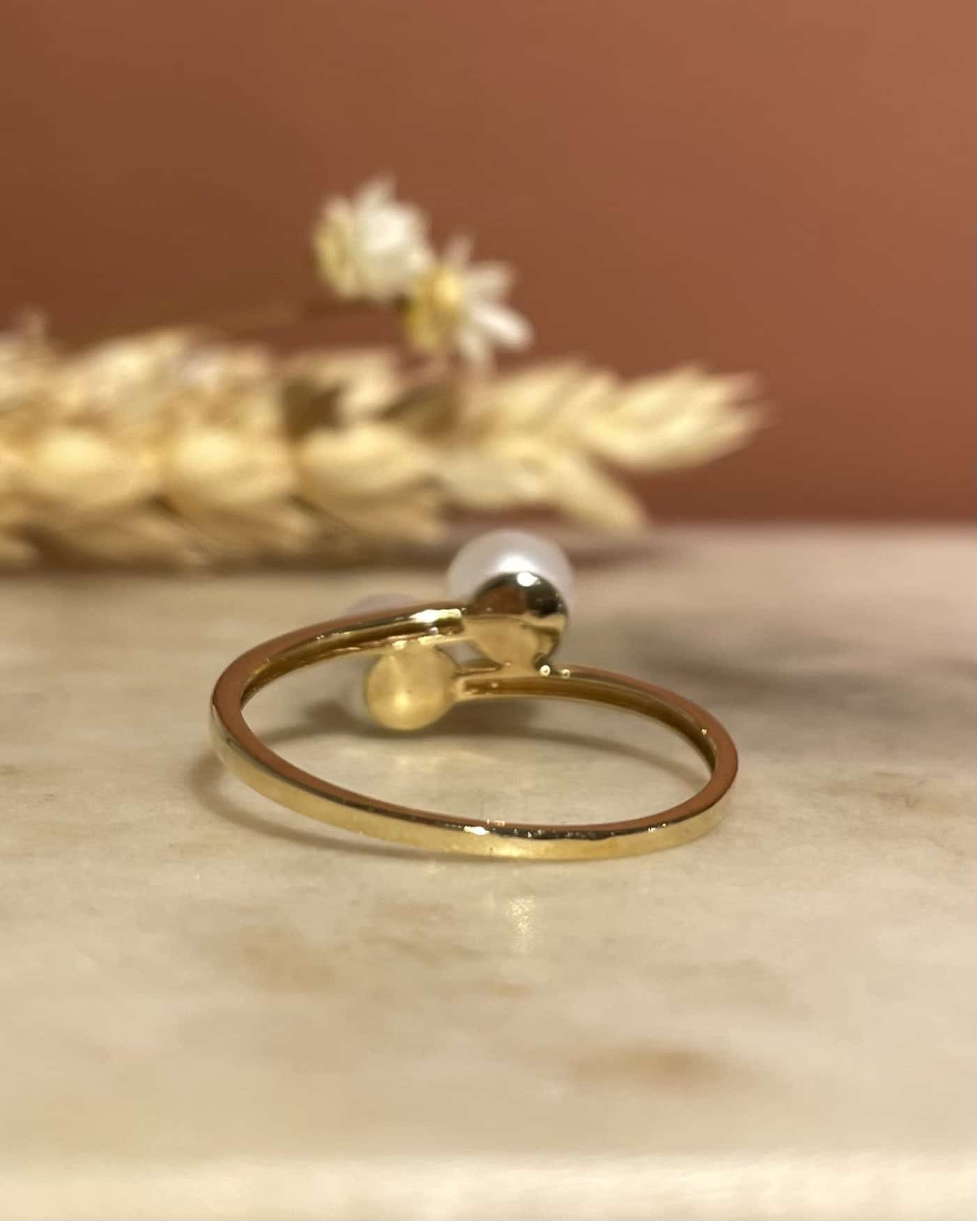 Bague Toi &amp; Moi Perles "Pearla" - Elliade Paris