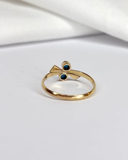 Bague Toi et Moi Turquoises “Lilia” - Elliade Paris