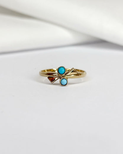Bague Toi et Moi Turquoises “Lilia” - Elliade Paris
