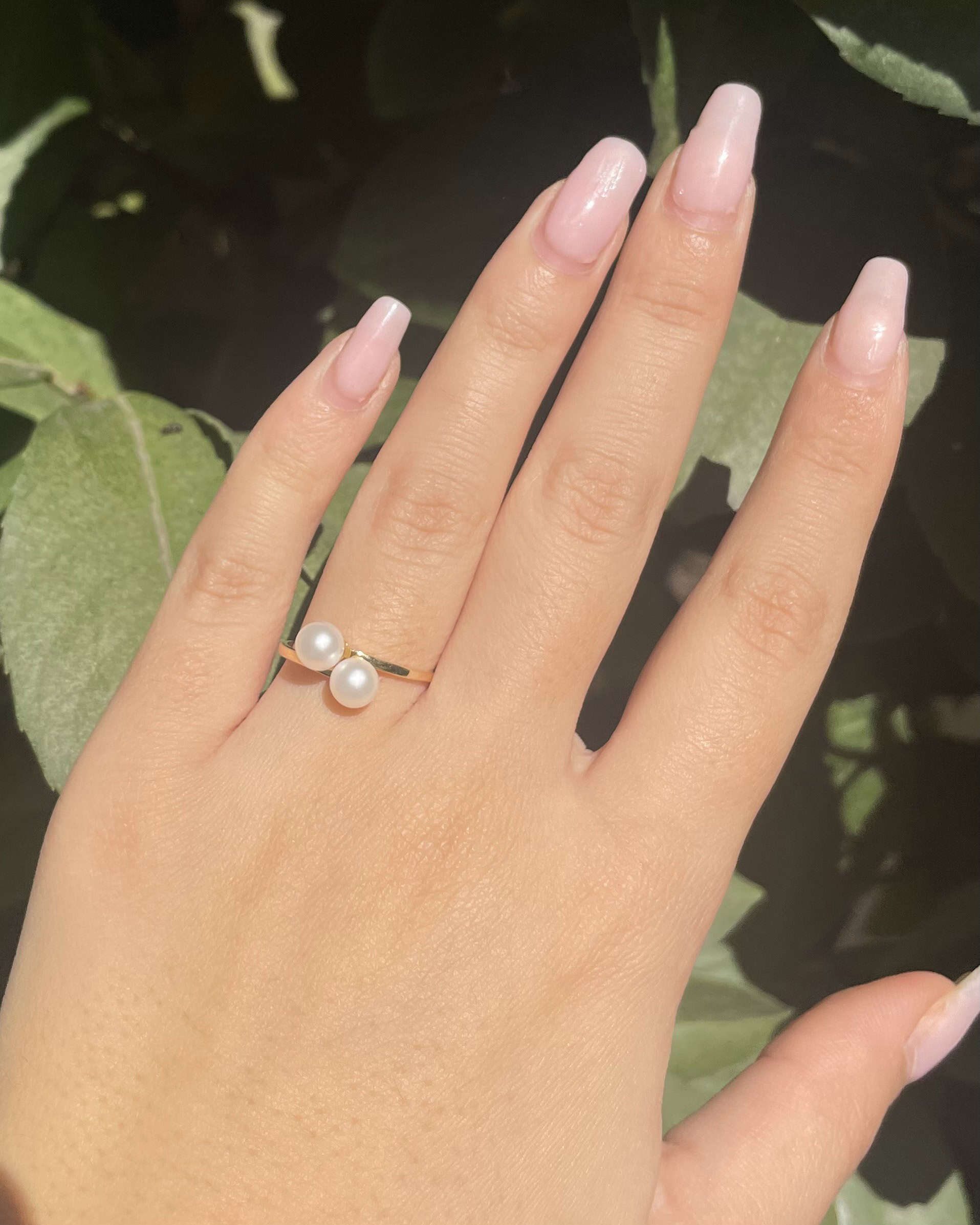 Bague Toi &amp; Moi Perles "Pearla" - Elliade Paris