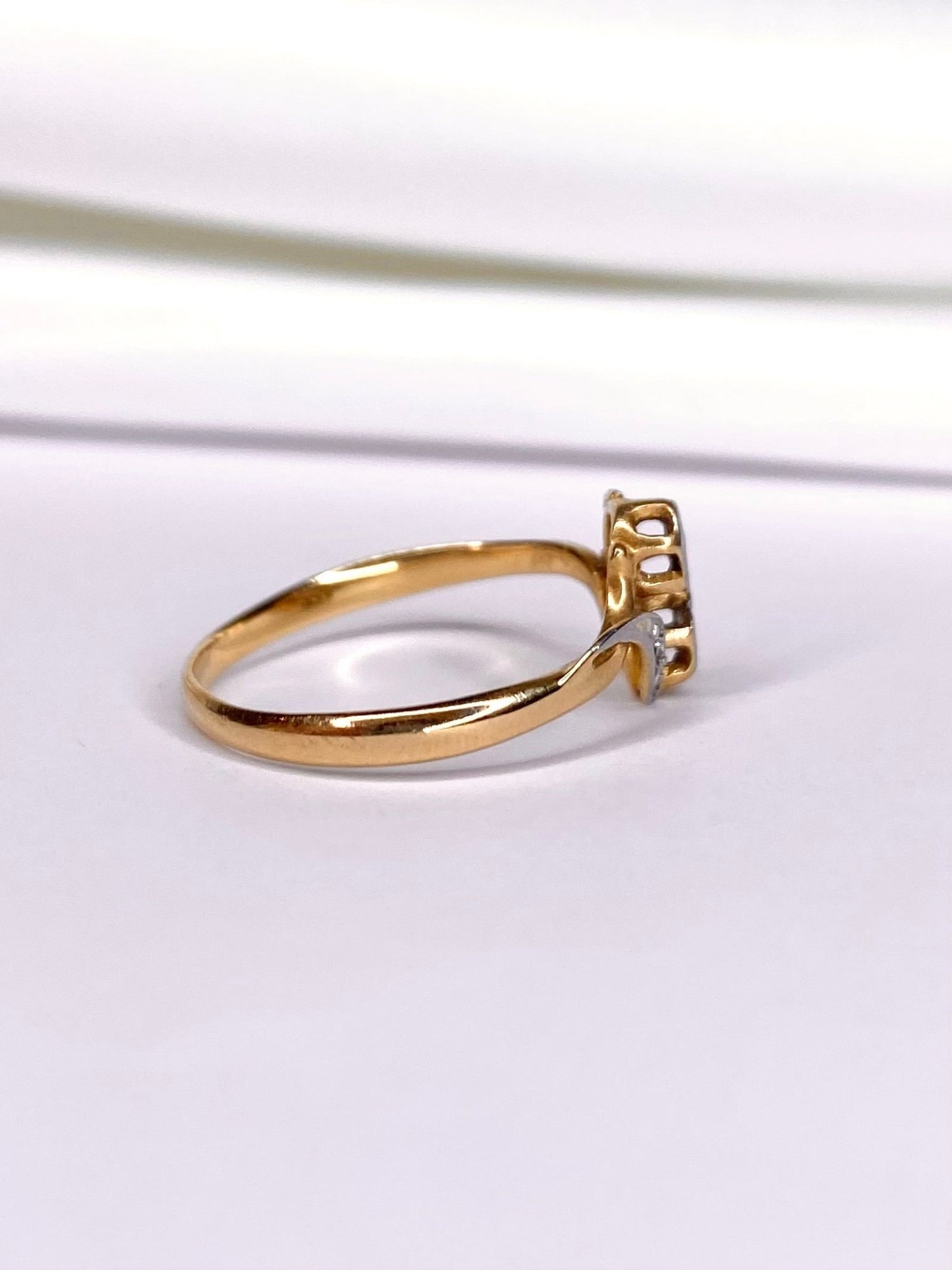 Bague Toi &amp; Moi Art Nouveau Diamants "Vanessa" - Elliade Paris