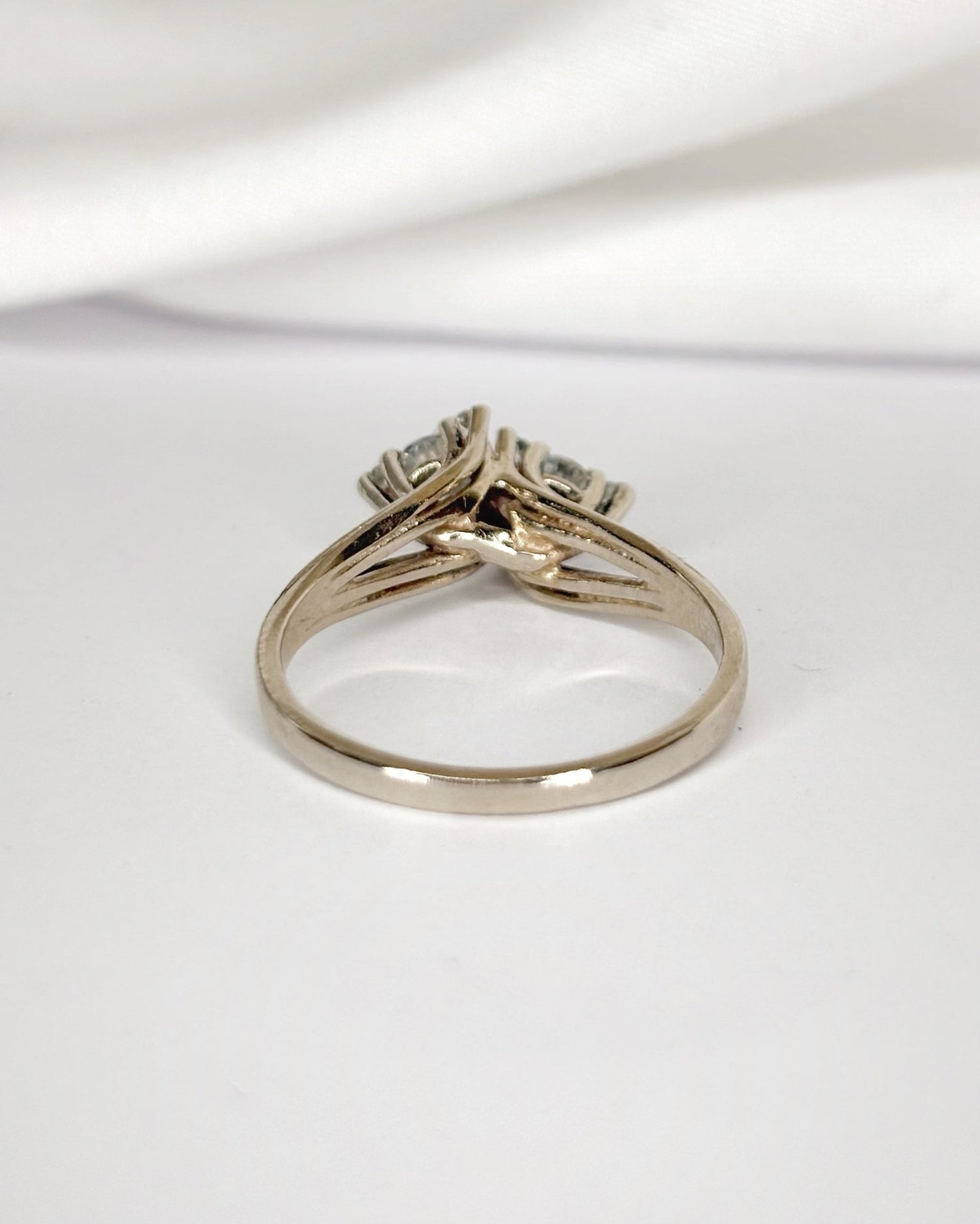 Bague Toi &amp; Moi Diamants 0.66 carat "Alessia" - Elliade Paris