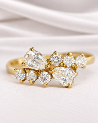 Bague Toi &amp; Moi Diamants 0.90 carat "Alice" - Elliade Paris