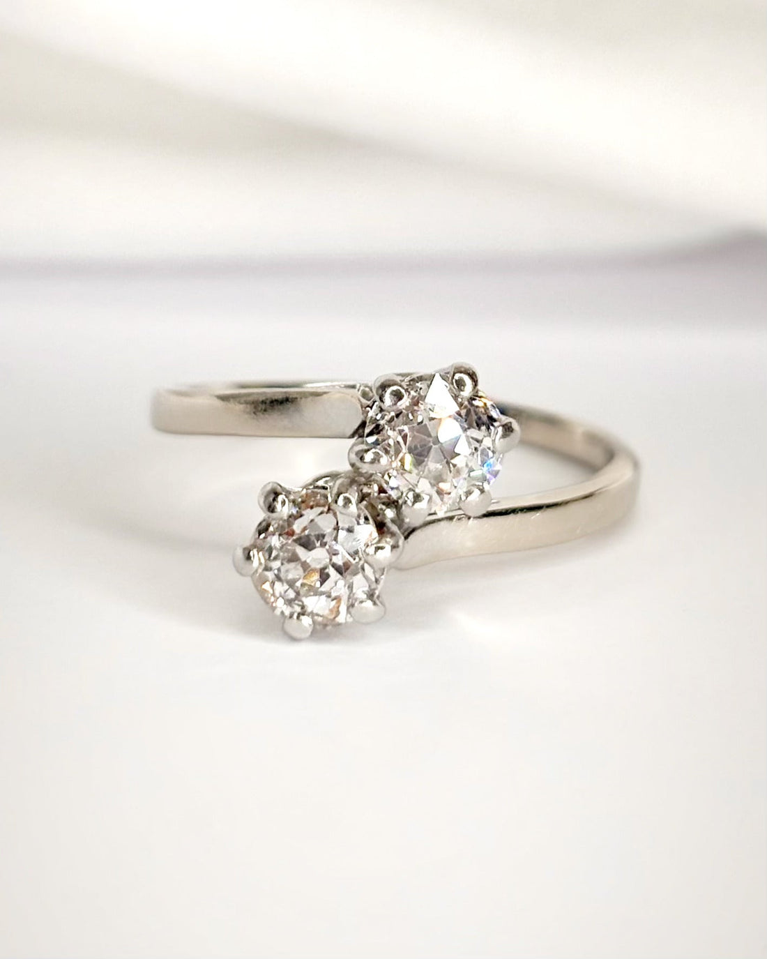 Bague Toi &amp; Moi Diamants 1.16 carat "Livia" - Elliade Paris