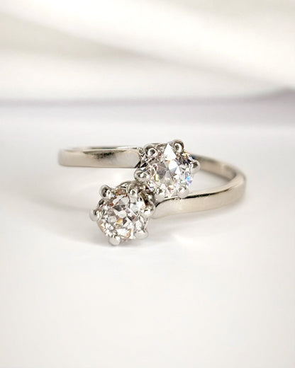 Bague Toi &amp; Moi Diamants 1.16 carat "Livia" - Elliade Paris