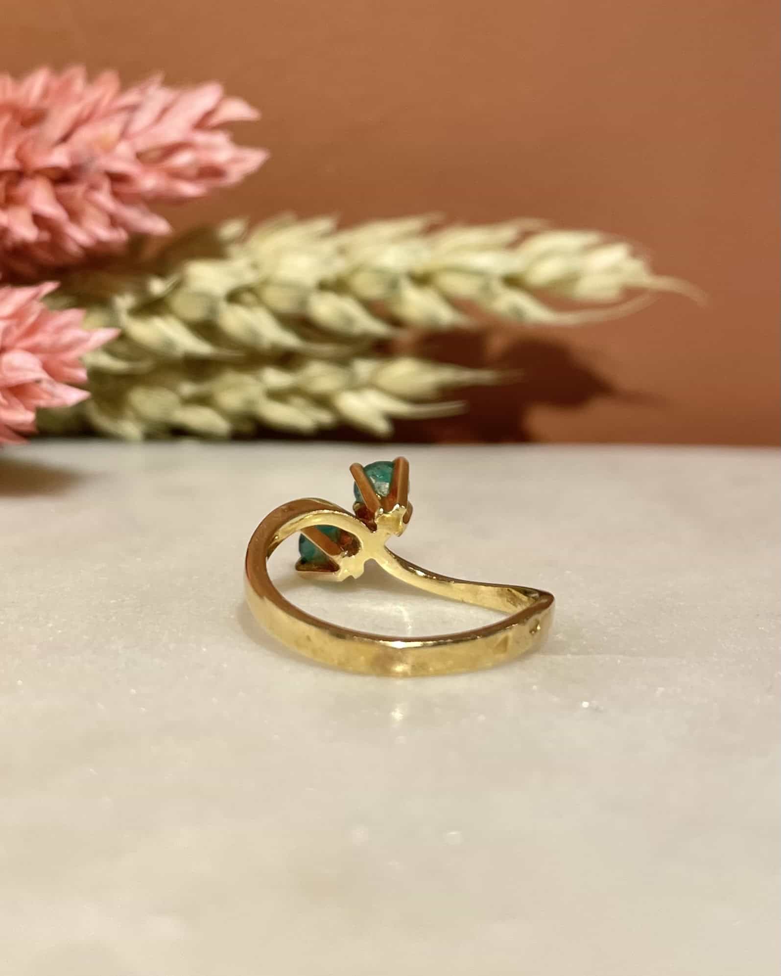 Bague Toi &amp; Moi Emeraudes "Ganaelle" - Elliade Paris