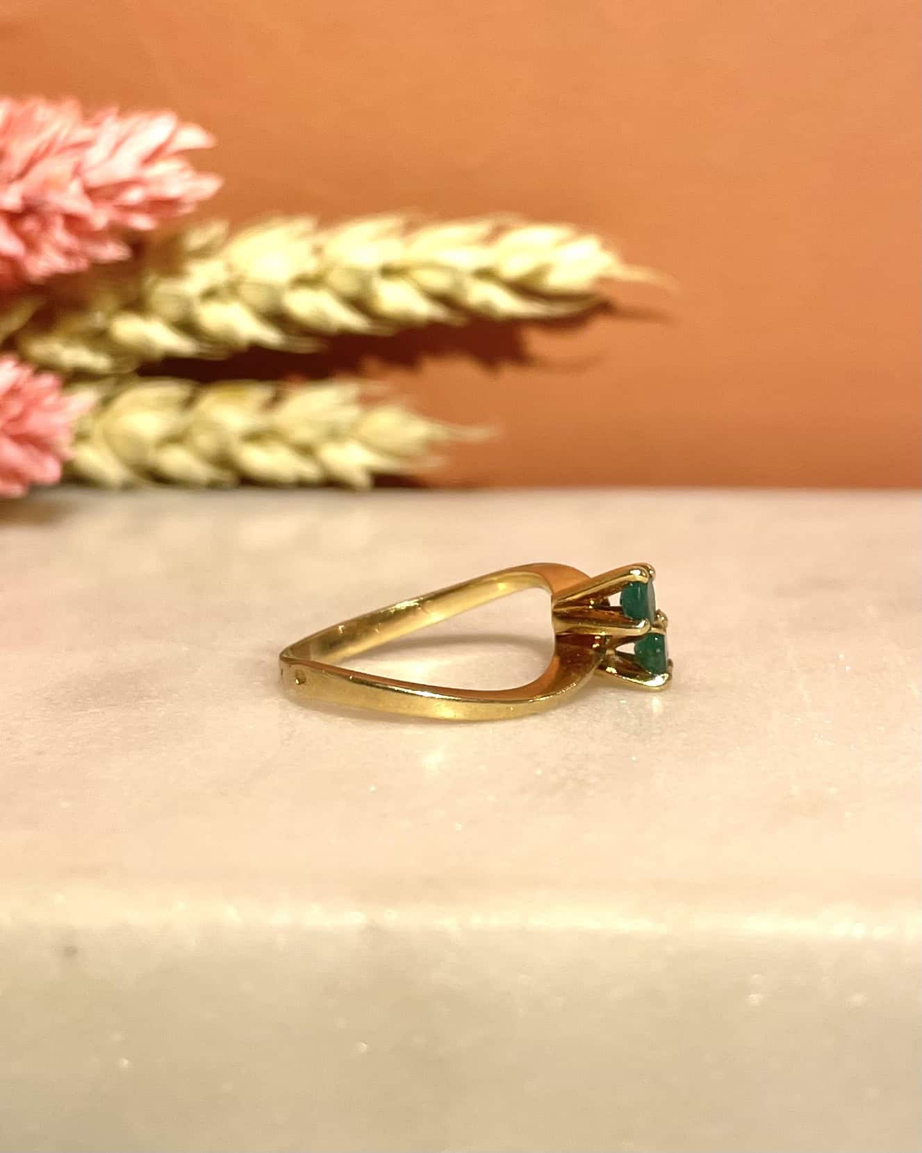 Bague Toi &amp; Moi Emeraudes &quot;Ganaelle&quot; - Elliade Paris