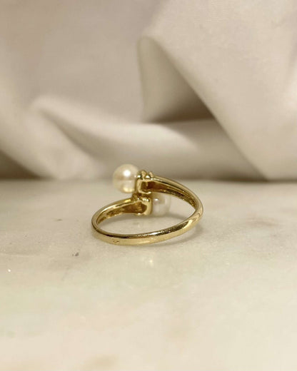 Bague Toi &amp; Moi Perles &quot;Prunelle&quot; - Elliade Paris