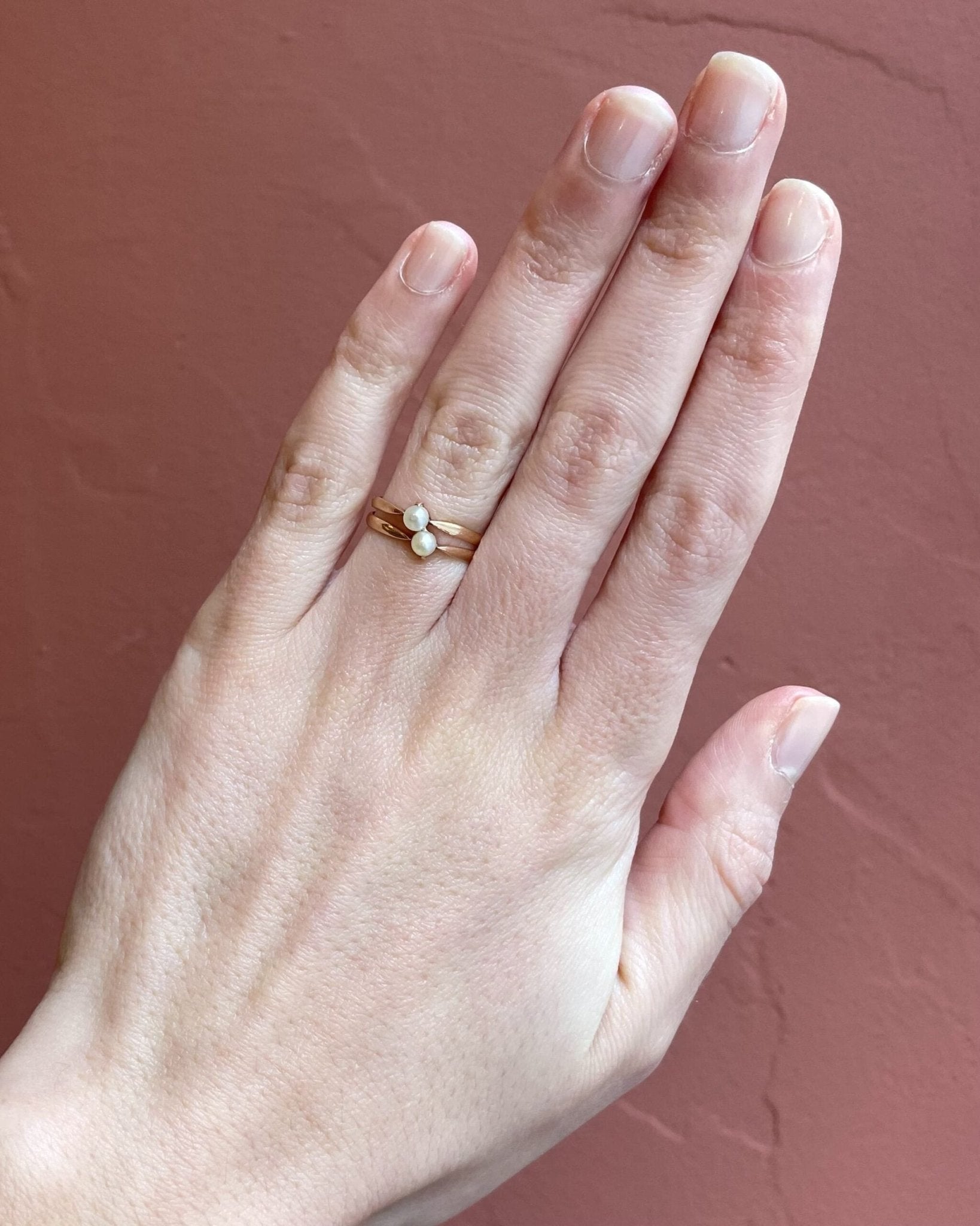 Bague Toi &amp; Moi Perles "Roselia" - Elliade Paris