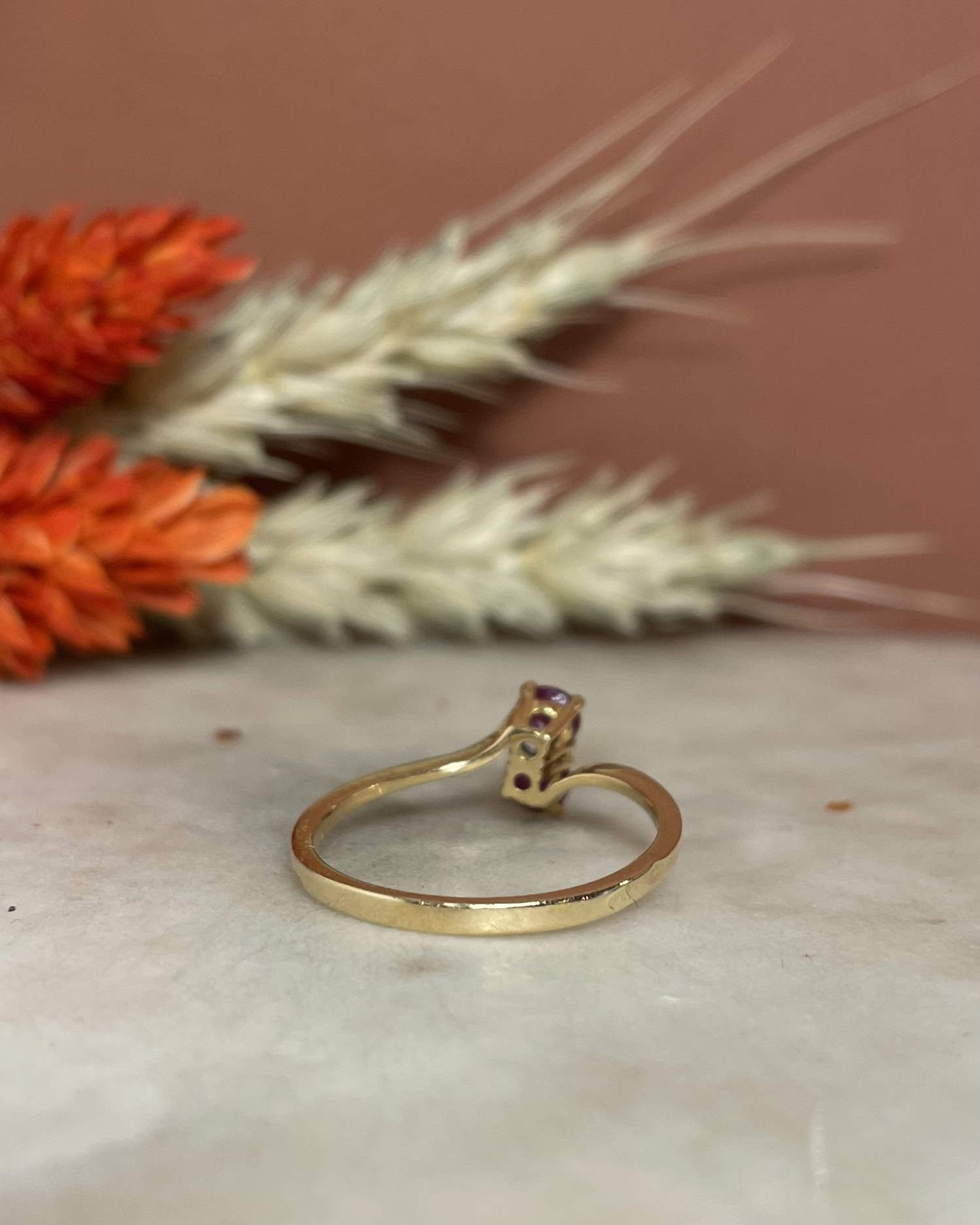 Bague Toi &amp; Moi Rubis "Esther" - Elliade Paris