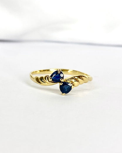 Bague Toi &amp; Moi Saphir "Florianne" - Elliade Paris