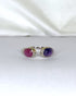 Bague Toi & Moi Saphirs Rose et Violet 2.80 Carats "Ellie" - Elliade Paris
