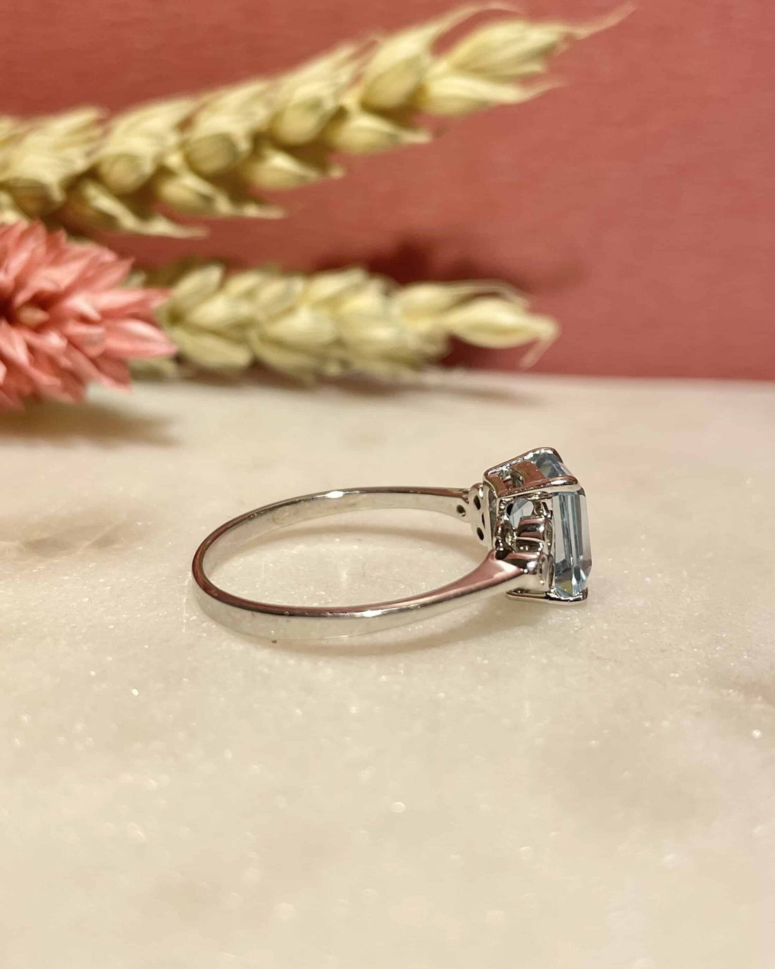 Bague Trilogie Topaze 2 carats &amp; Diamants &quot;Noah&quot;