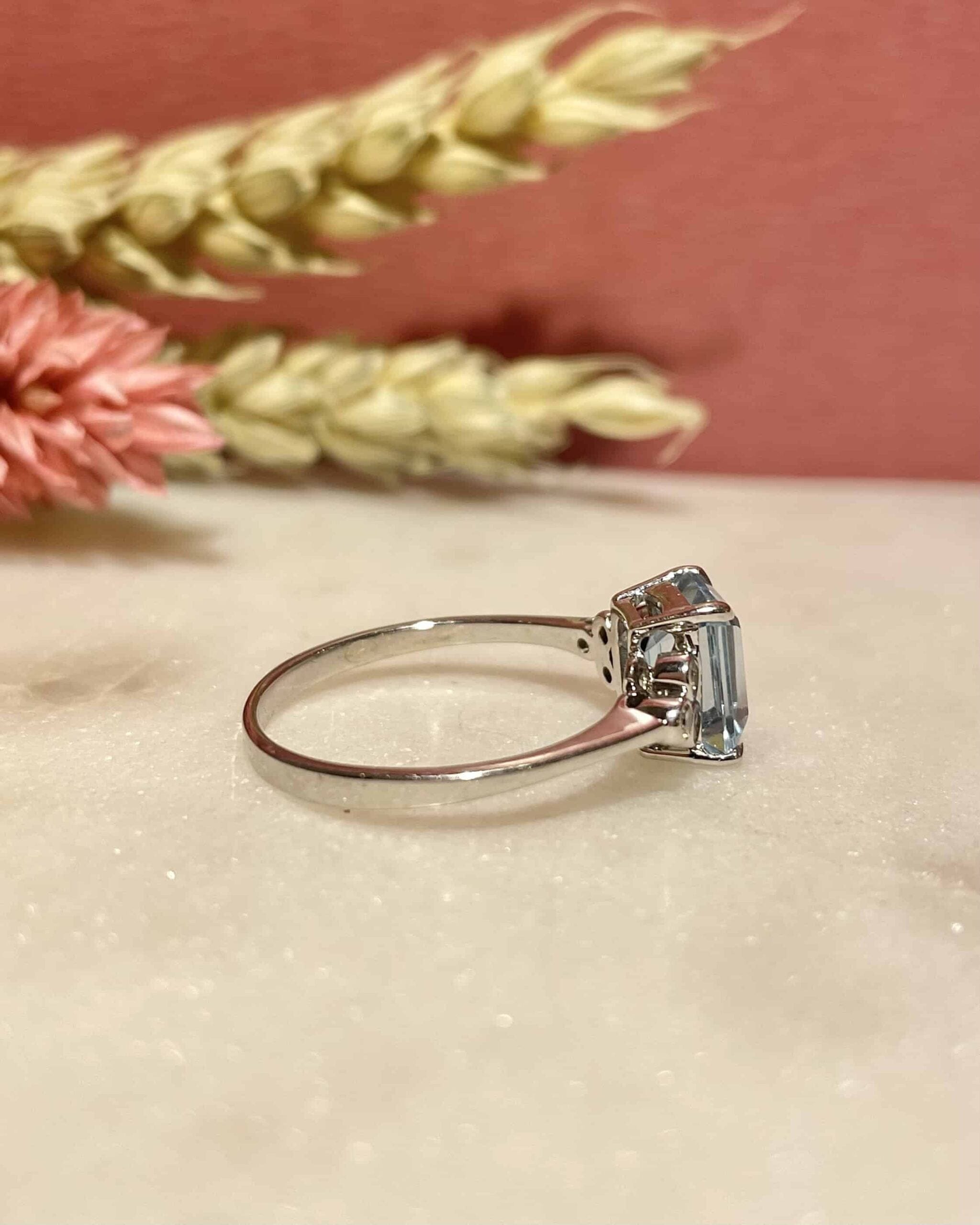 Bague Trilogie Topaze 2 carats &amp; Diamants "Noah" - Elliade Paris