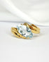 Bague Tourbillon Aigue - Marine 1.30 carat "Tiphaine" - Elliade Paris