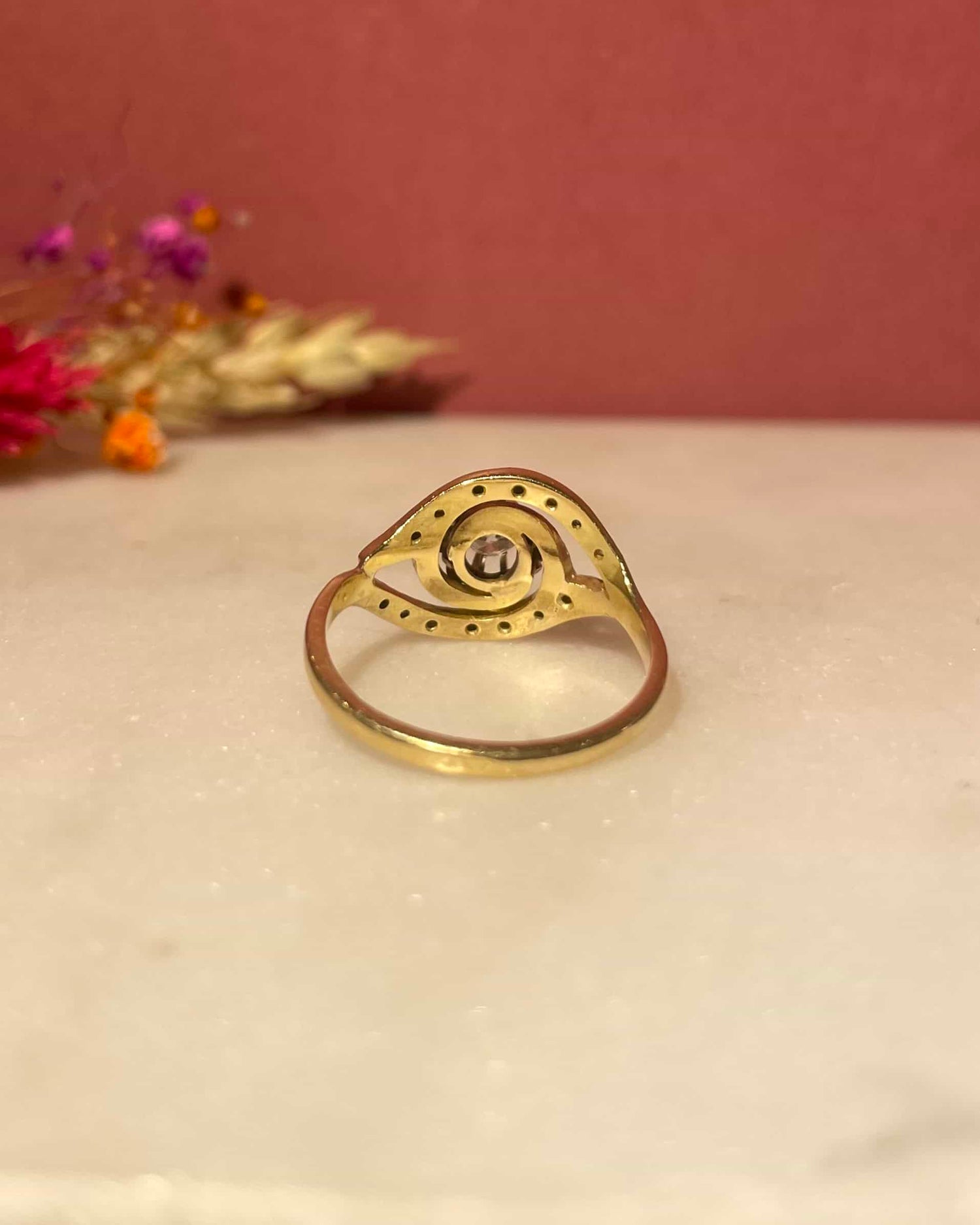 Bague Tourbillon Art-déco 15 Diamants &quot;Jianna&quot;