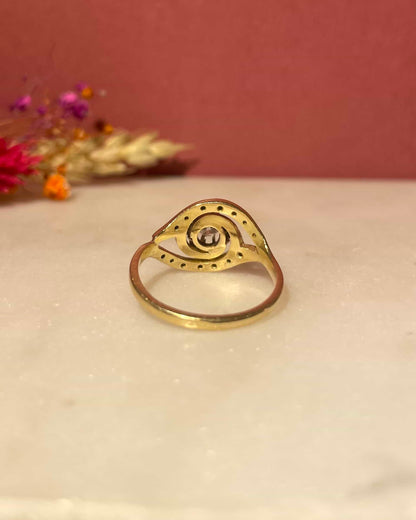 Bague Tourbillon Art-déco 15 Diamants &quot;Jianna&quot;