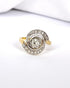 Bague Tourbillon Art - Déco 17 Diamants "Laurène" - Elliade Paris