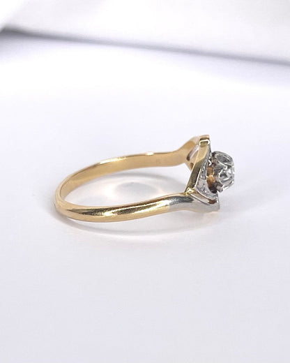 Bague Tourbillon Art Déco Diamants "Armande" - Elliade Paris