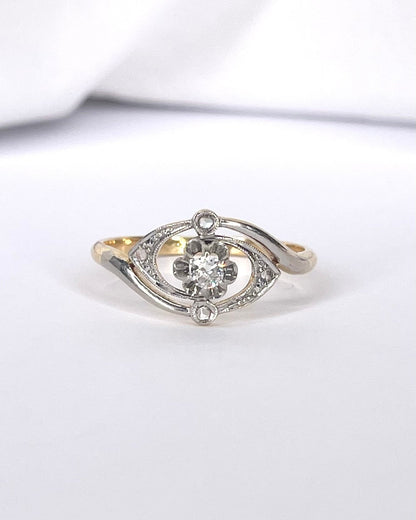 Bague Tourbillon Art Déco Diamants "Armande" - Elliade Paris