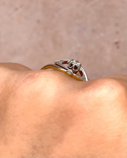 Bague Tourbillon Art Déco Diamants "Armande" - Elliade Paris