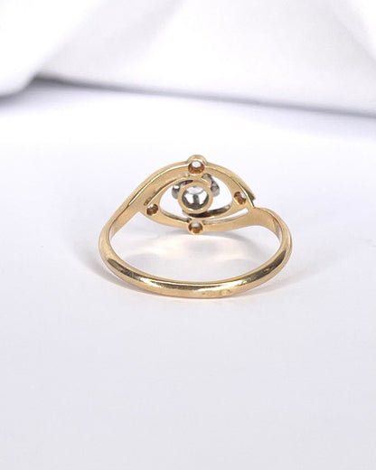 Bague Tourbillon Art Déco Diamants "Armande" - Elliade Paris