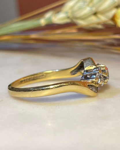Bague Tourbillon de 15 Diamants &quot;Phoebe&quot; - Elliade Paris