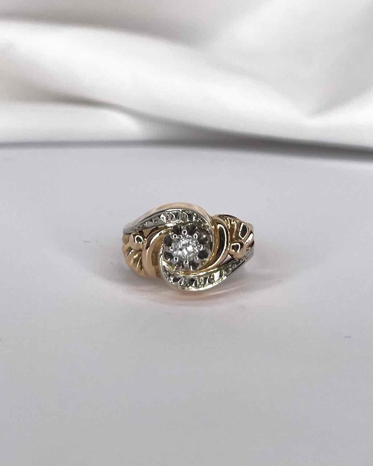 Bague Tourbillon Diamant &quot;Louise&quot; - Elliade Paris