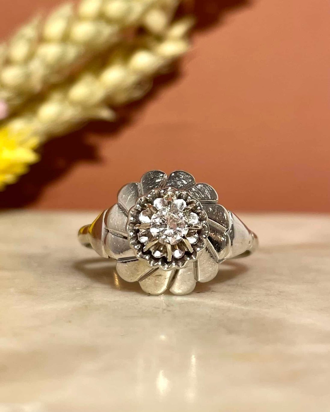 Bague Vintage Art-Déco Diamant 0.27 carat &quot;Stephan&quot;