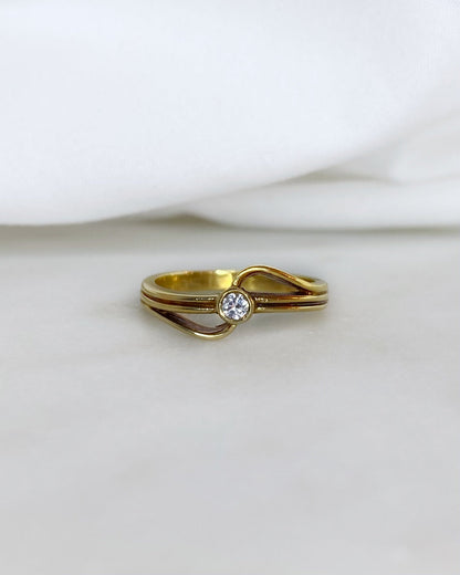 Bague Tourbillon Diamants &quot;Emilia&quot; - Elliade Paris