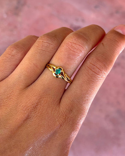 Bague Tourbillon Émeraude "Chiara" - Elliade Paris