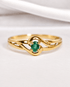 Bague Tourbillon Émeraude "Chiara" - Elliade Paris
