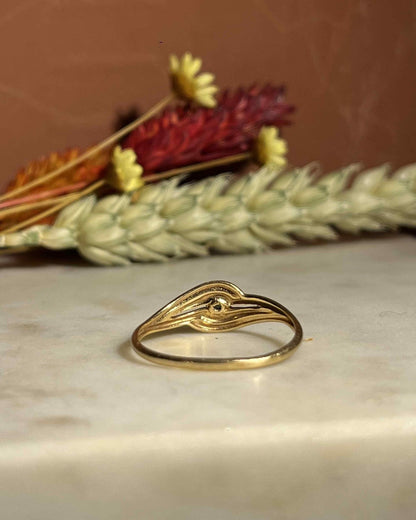 Bague Tourbillon Emeraude &quot;Soraya&quot; - Elliade Paris