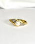 Bague Tourbillon Perle & Diamants "Sylvie" - Elliade Paris