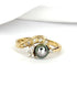 Bague Tourbillon Perle Tahitienne & Diamants "Hina" - Elliade Paris