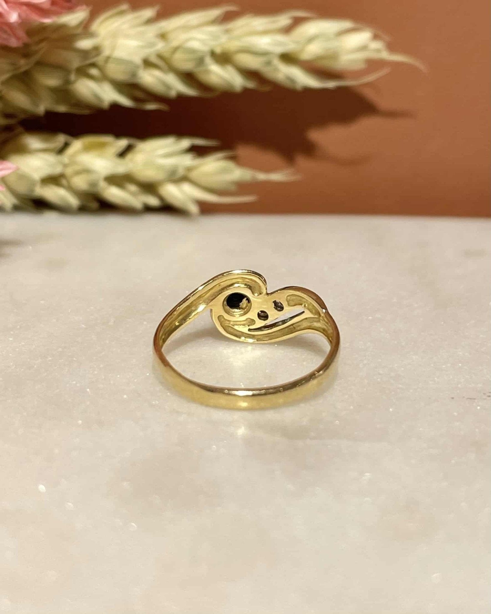 Bague Tourbillon Pinky Saphir &amp; Diamants "Ola" - Elliade Paris